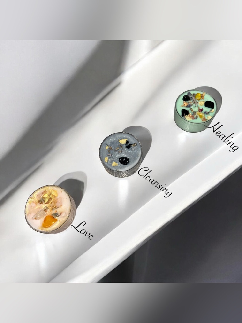 Gemstone Tea Light Candle Set